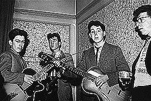 Una de las primeras fotos de los Quarrymen (1958)